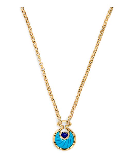 L'Atelier Nawbar Metallic Small, Diamond, And Lapis Lot N*91 Necklace