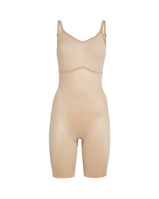 Spanx Natural Invisible Shaping Mid-thigh Bodysuit