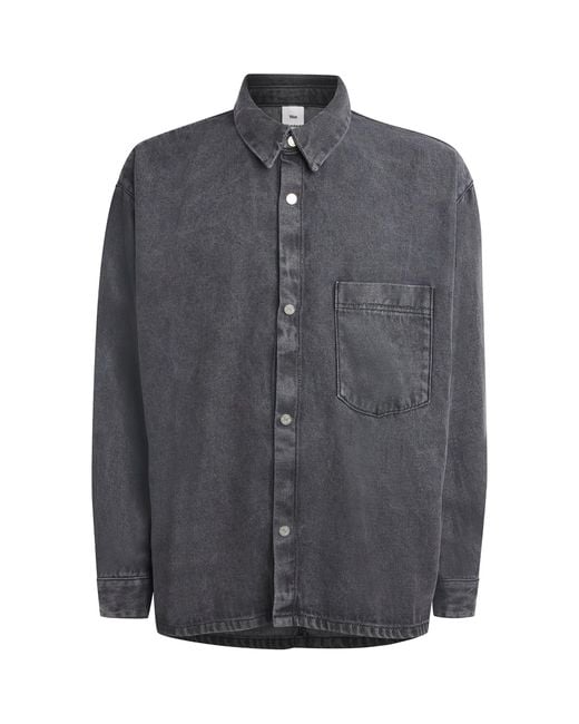 Won Hundred Gray Maza Denim Shirt for men