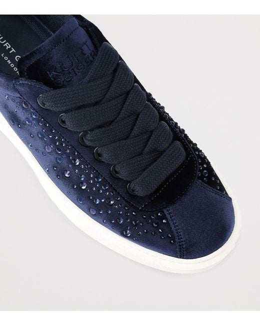 Kurt Geiger Blue Embellished Albion Retro Sneakers for men