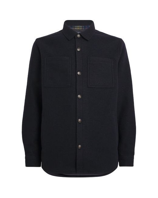 Barbour Blue Tailored Marlow Overshirt for men