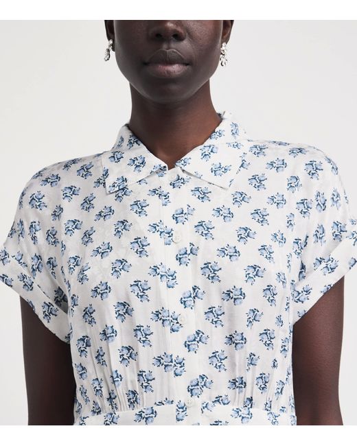 Maje White Floral Mini Dress