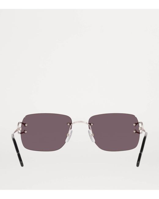 Cartier Gray Rectangular Sunglasses for men