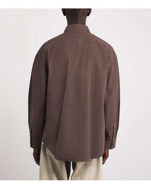 Agolde Brown Organic Cotton Clark Shirt for men