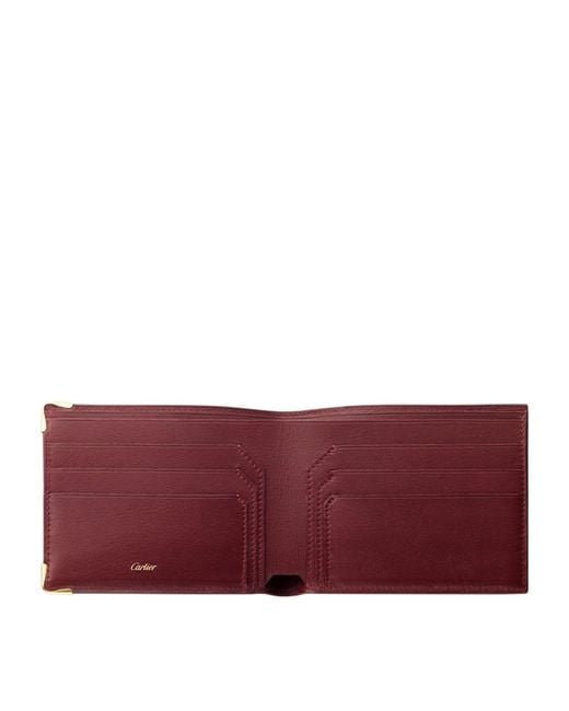 Cartier Purple Leather Must De Wallet for men