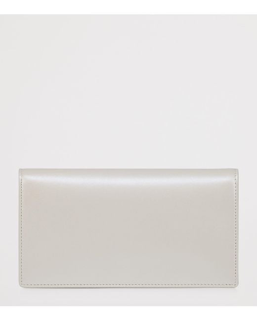 Christian Louboutin Gray Bettina Nappa Leather Clutch Bag