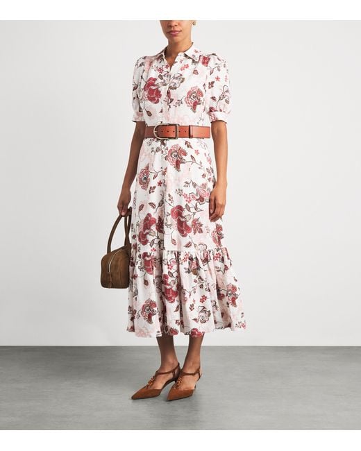 ME+EM Pink Floral Print Maxi Dress