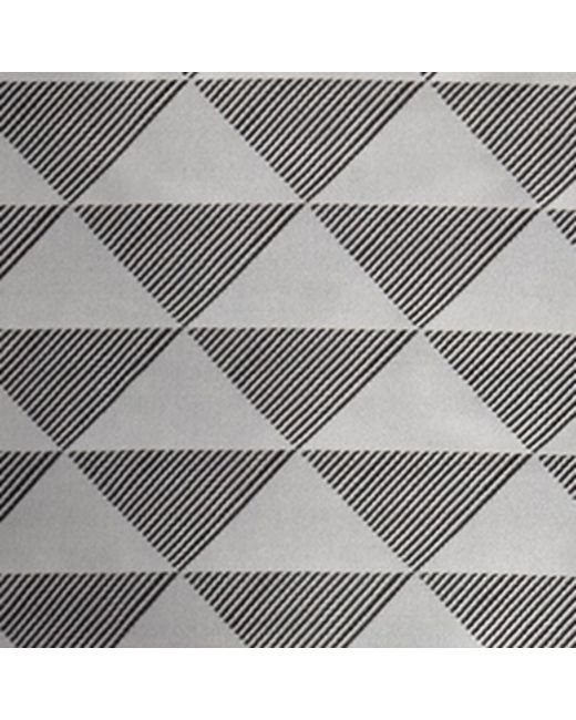 Prada Gray Silk Triangle Print Scarf