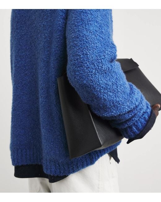 God's True Cashmere Blue Cashmere Cloud Sweater