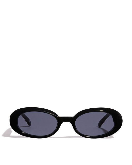 Le Specs Blue Oval Work It Sunglasses