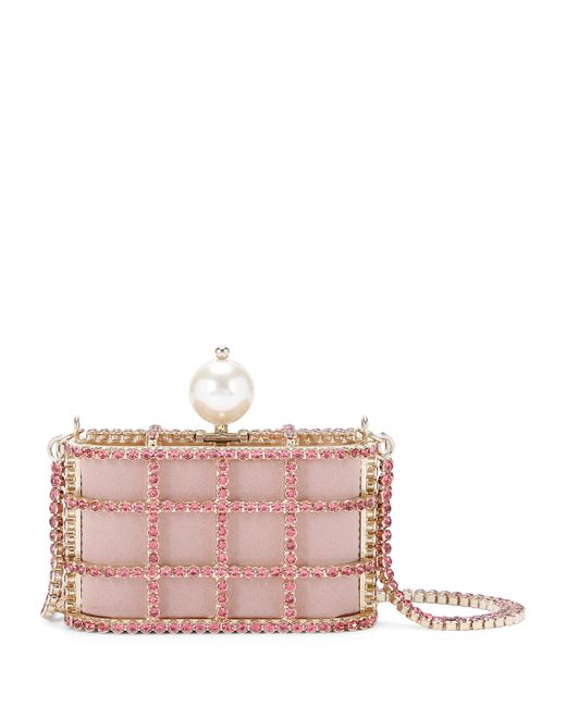 Rosantica Pink Mini Crystal-Embellished Holli Cross-Body Bag
