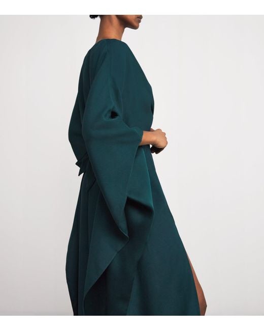 ‎Taller Marmo Green Crepe Obsession Kaftan