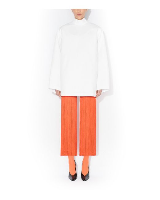 Alaïa White Cotton Poplin Reverse Jacket