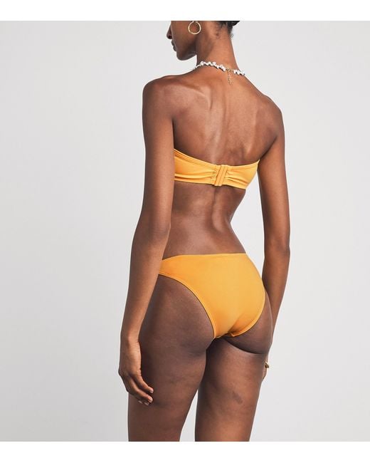 Eres Orange Show Bandeau Bikini Top