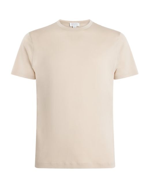 Sunspel White Supima Cotton Classic T-Shirt for men