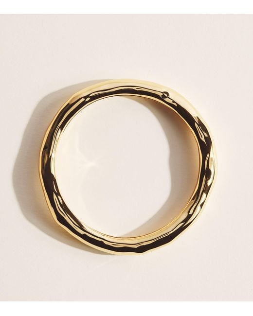Alexis Blue Large-Plated Molten Bangle