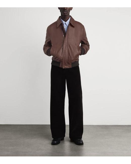 Jonathan Simkhai Brown Leather Jacket for men