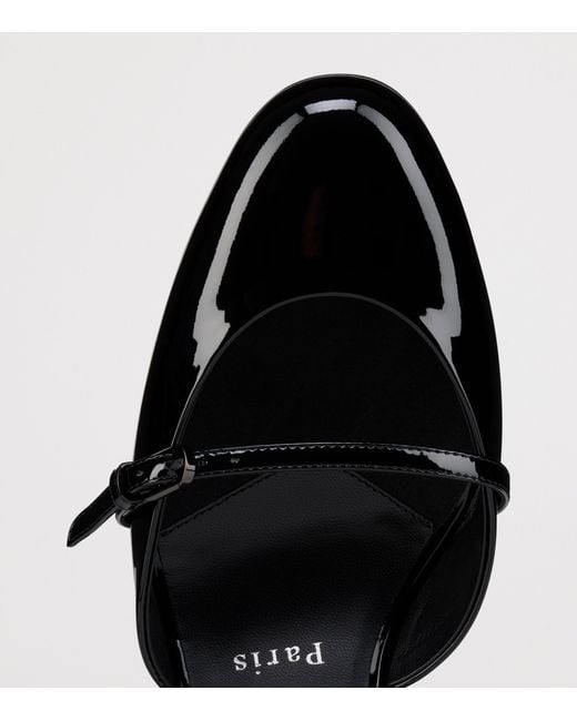Christian Louboutin Black Jane Nina Patent Leather Heeled Mules 55