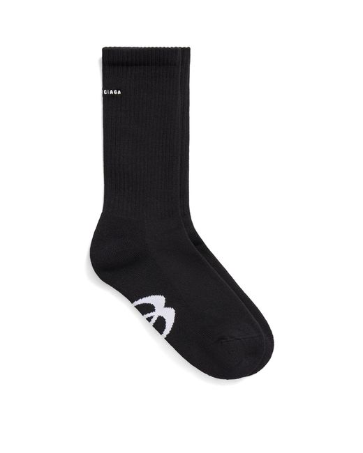 Balenciaga Black Unity Sports Socks for men