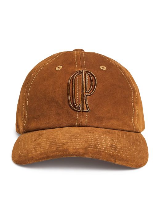 Claudie Pierlot Brown Suede Logo Baseball Cap