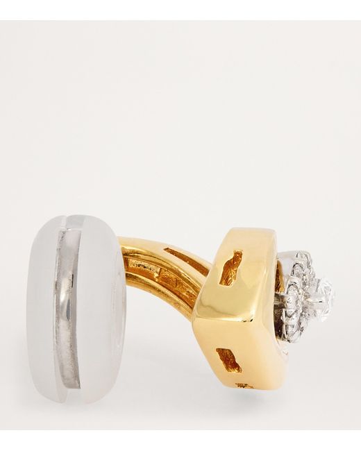 YEPREM Metallic And Diamond Whisper Ear Cuff