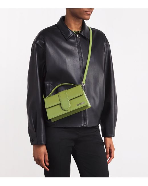 Jacquemus Green Le Grand Bambino Top-Handle Bag