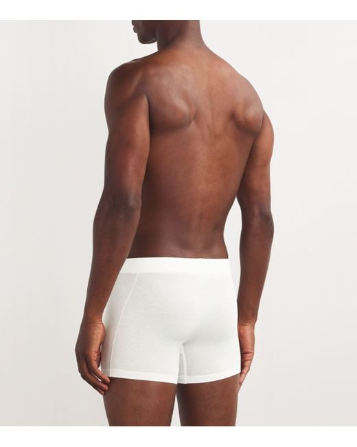 Hanro White Natural Function Trunks for men