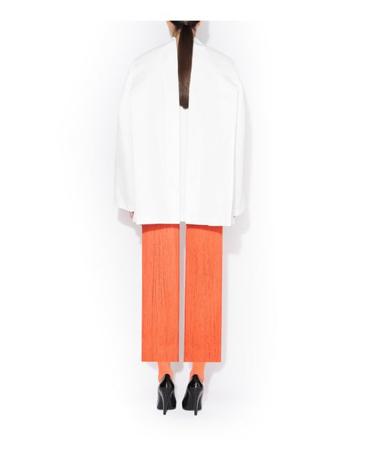 Alaïa White Cotton Poplin Reverse Jacket