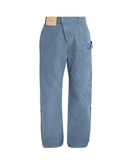 J.W. Anderson Blue Denim Twist Jeans for men