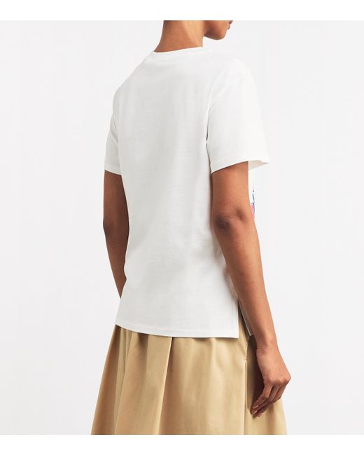 Weekend by Maxmara White X Ashley Park Floral Embroidered T-Shirt