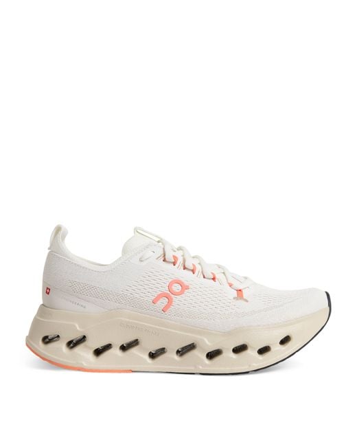 On Shoes White Cloudsurfer Max Trainers