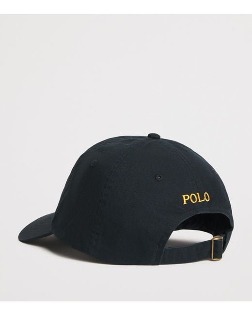 Polo Ralph Lauren Blue Cotton Polo Pony Baseball Cap for men