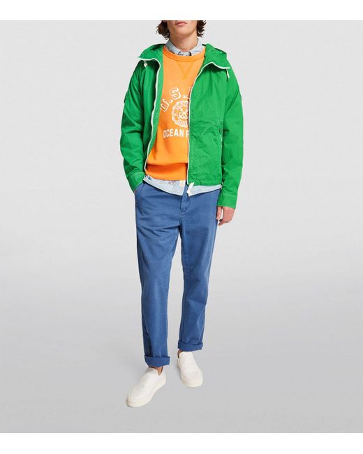 Polo Ralph Lauren Green Cotton-blend Hooded Jacket for men