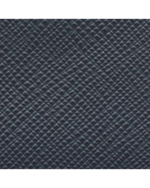 Prada Blue Saffiano Leather Card Holder for men
