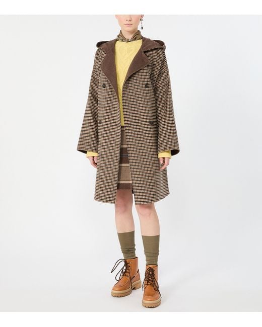 Weekend by Maxmara Yellow Wool Cable Knit Sweater