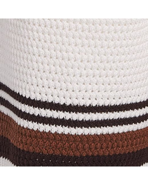 Casablanca White Crochet Stripe Shorts for men