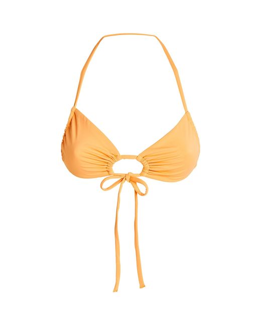 Bondi Born Synthetic Gia Bikini Top in Yellow | Lyst