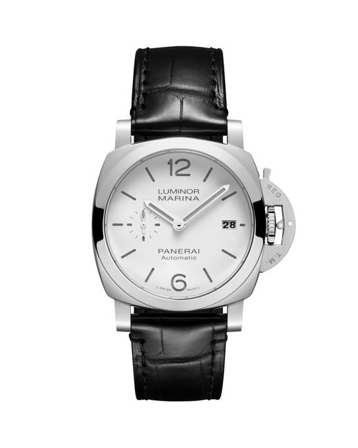 Panerai Gray Stainless Steel Luminor Quaranta Watch for men