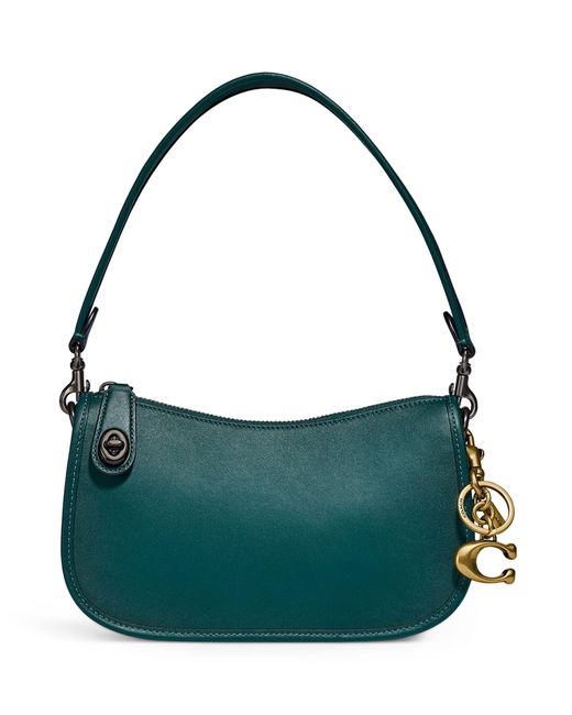 COACH Green Leather Originals Swinger Shoulder Bag