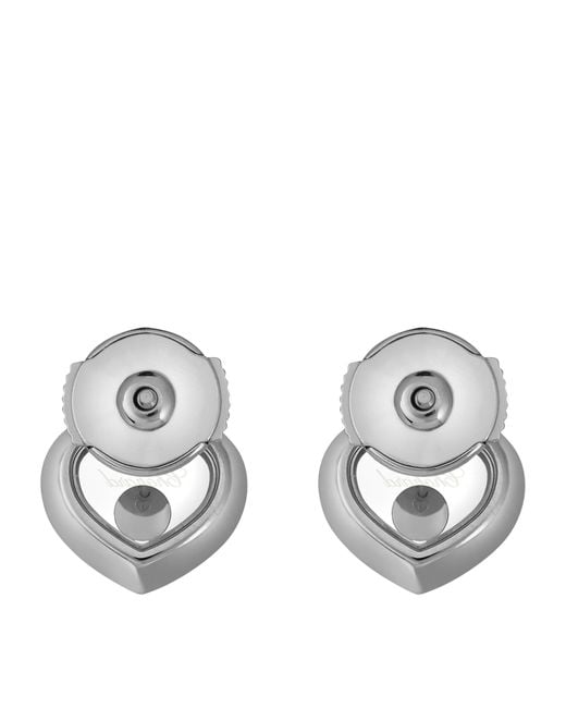 Chopard Metallic And Diamond Happy Diamonds Icons Earrings