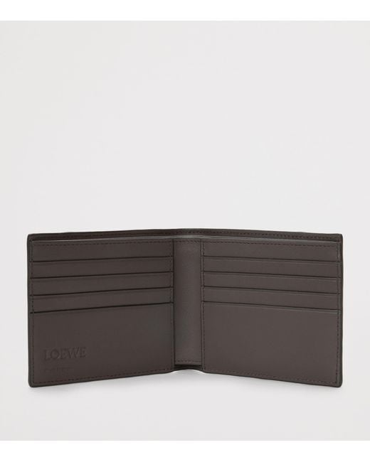 Loewe Black Leather Puzzle Bifold Wallet for men