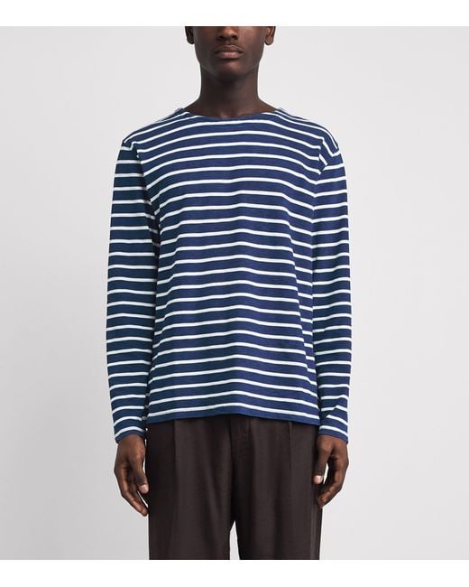 Polo Ralph Lauren Blue Cotton Stripe Long-Sleeve T-Shirt for men
