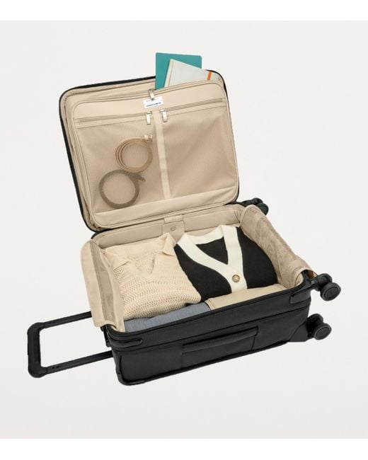 Briggs & Riley Black Baseline Essential Carry-On Expandable Spinner Suitcase