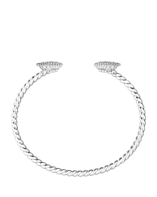 Boucheron White And Diamond Serpent Bohème Two Motifs Bracelet