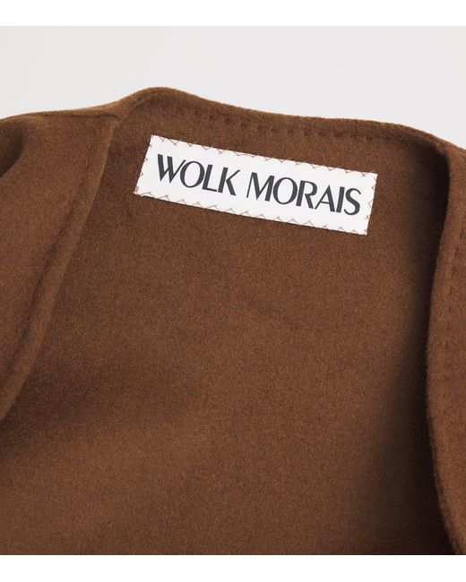 Wolk Morais Brown Cashmere Circle Jacket