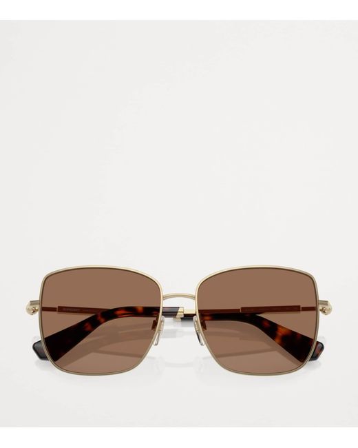 Burberry Brown Pilot Sunglasses