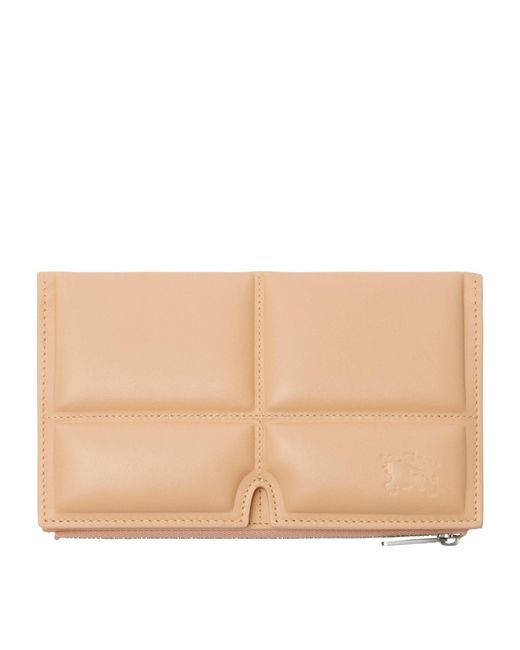 Burberry Natural Leather Large Snip Wallet