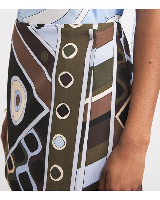 Emilio Pucci Multicolor Wool Vivara Mini Skirt