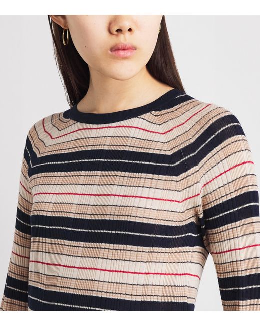 Rag & Bone Blue Crew-Neck Teresa Sweater