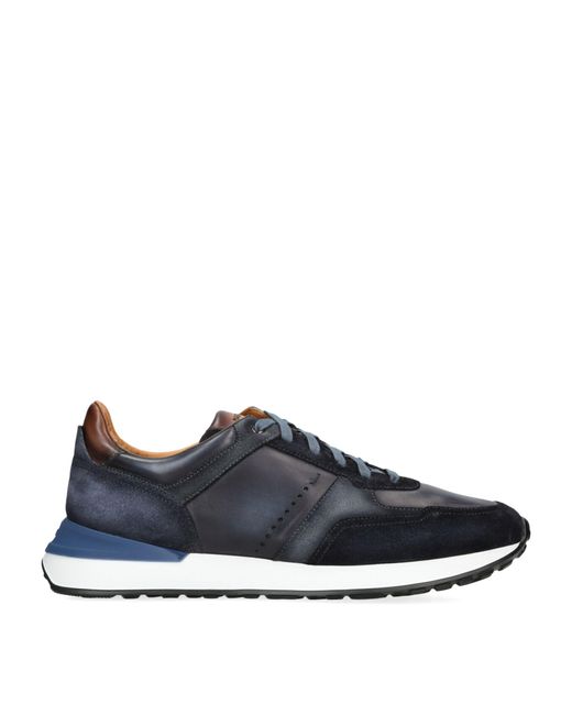 Magnanni Shoes Blue Xl Grafton 3 Runner Sneakers for men